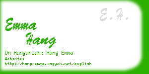 emma hang business card